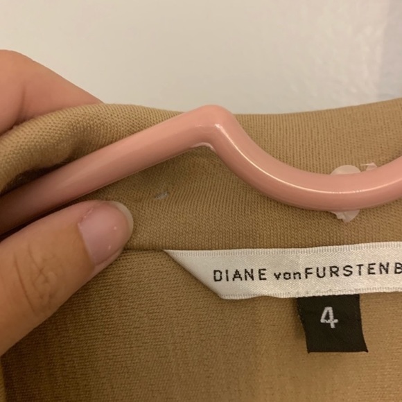 Diane Von Furstenburg tan button down jacket - Picture 4 of 6